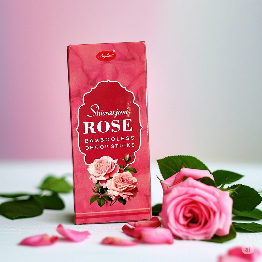 Rose Bambooless Dhoop Sticks 1 Rose Bambooless Dhoop Sticks