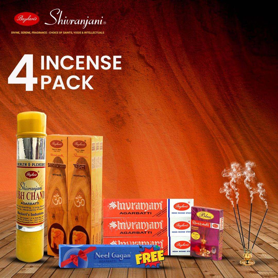 4 Incense Fragrance Pack 1200/- 1 Shivranjani Pack of 4
