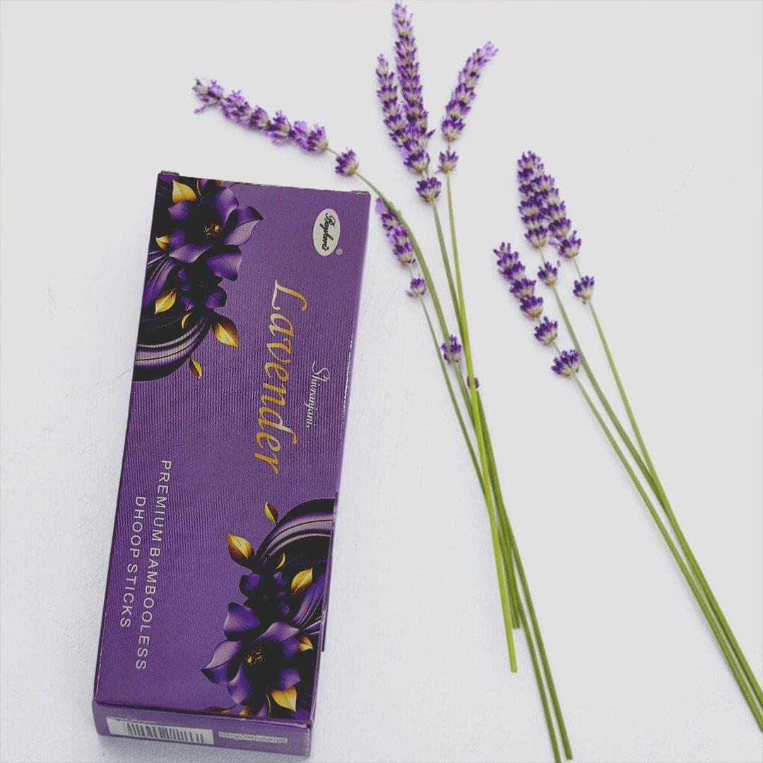 Lavender Bambooless Dhoop Sticks – 50gm | Long-Lasting Pooja Fragrance 1 Lavender Bambooless Dhoop Sticks
